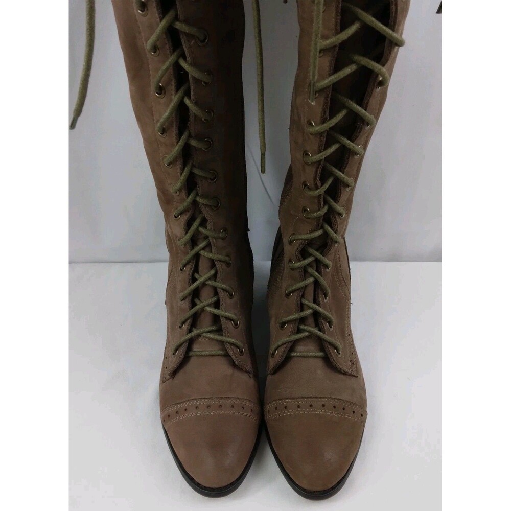 Jeffrey Campbell x Free People Joe Brown Leather Lace Up Boots Size 8 M - Picture 6 of 16